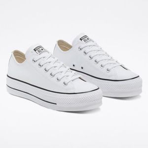 Chuck Taylor All Star Lift Platform Leather - White
